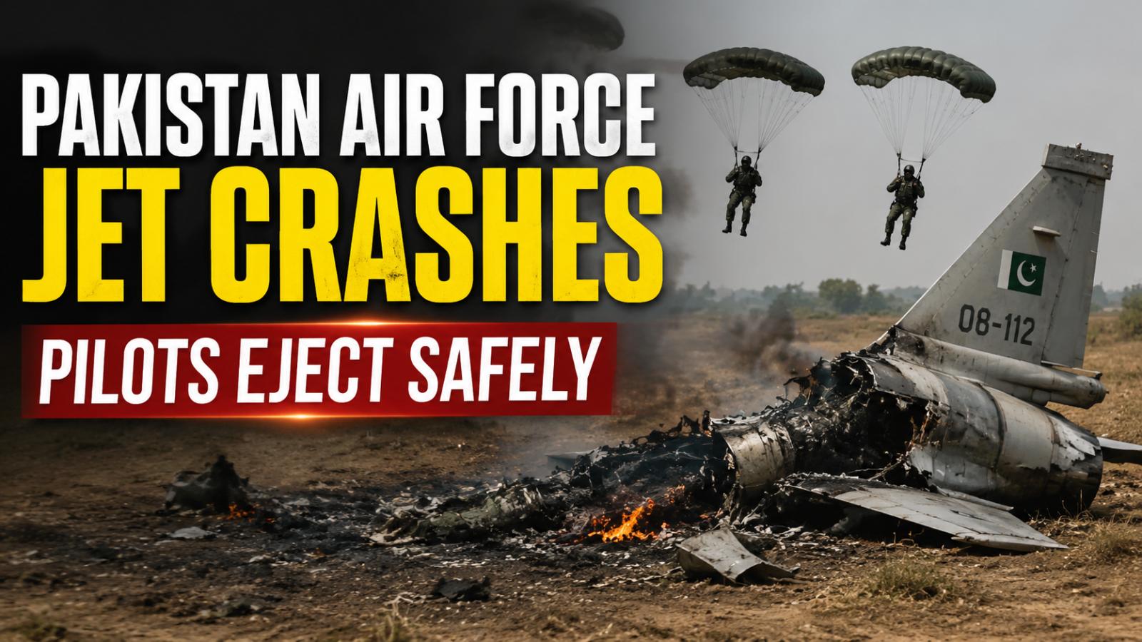 Pakistan Air Force Hongdu JL-8 Jet Crashes Near Mianwali, Pilots Safe