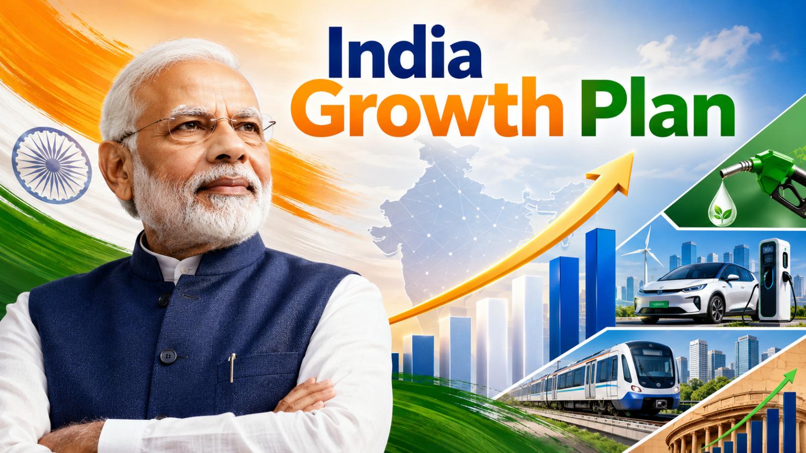 PM Modi Reviews India Growth Plan as GDP FY26 Hits 7.7%, Fuel Savings and Reforms Take Focus