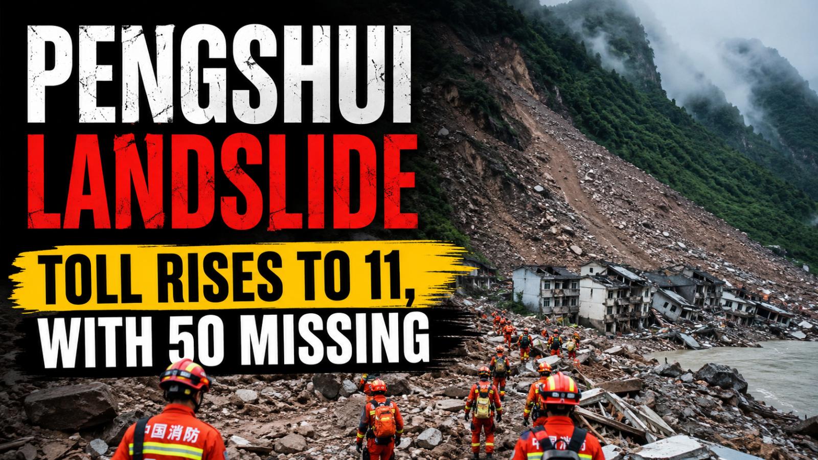 Pengshui Landslide Toll Rises to 11, With 50 Missing
