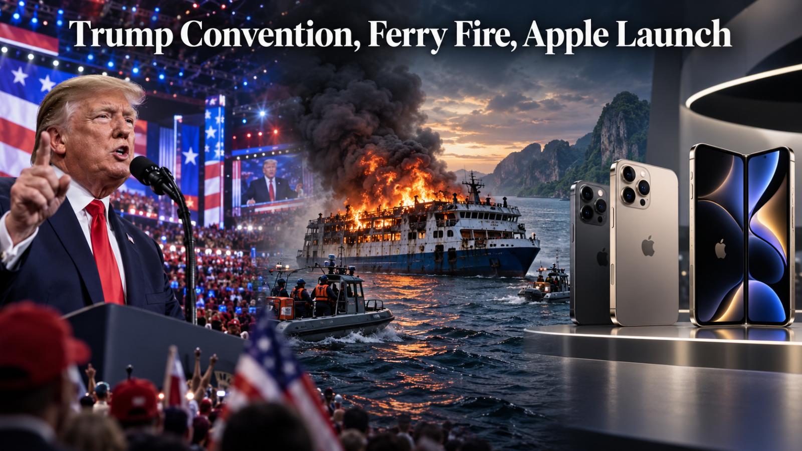 Trump Midterm Convention in Dallas as Apple Unveils iPhone Duo