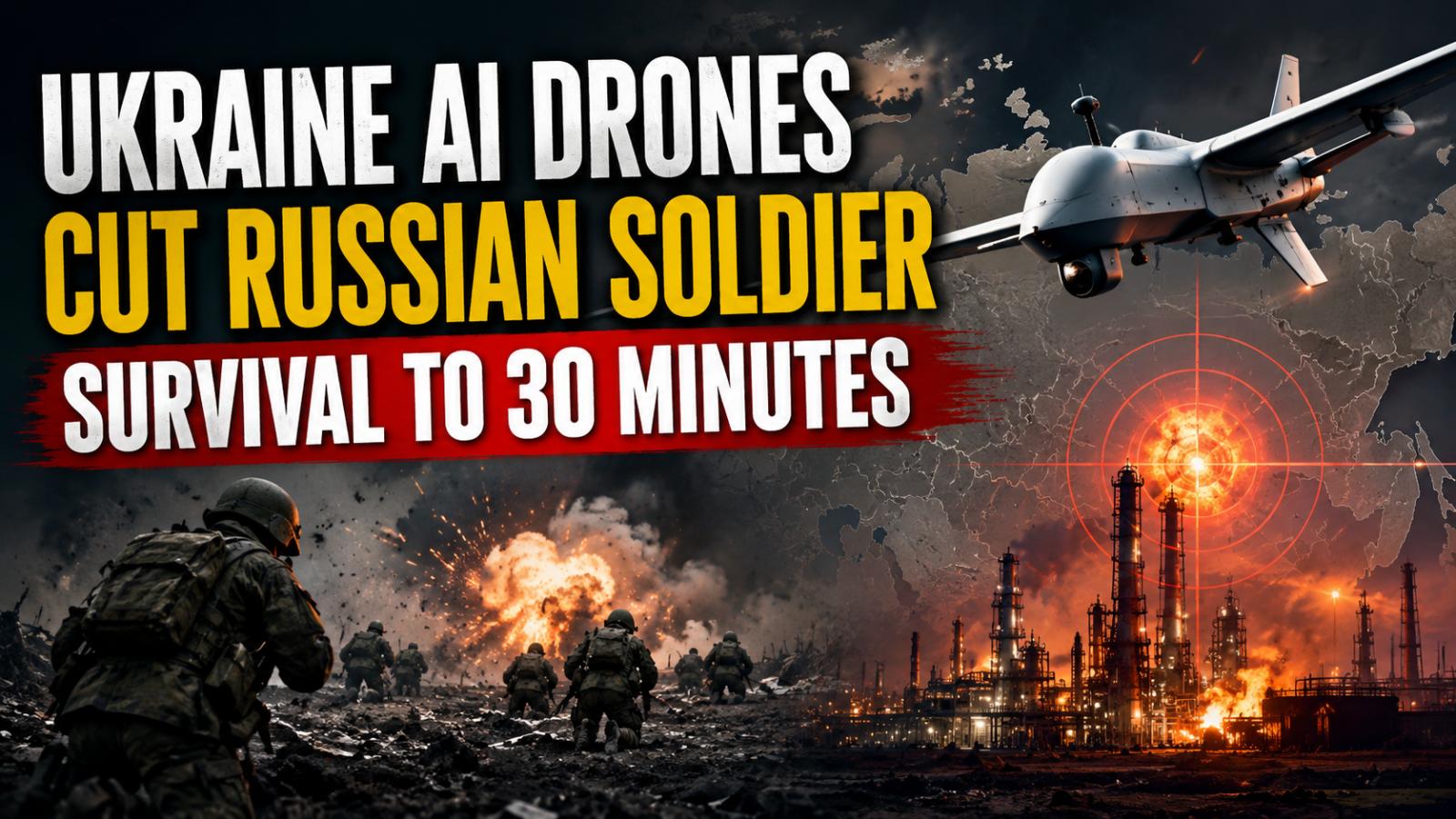 Ukraine AI Drones Cut Russian Soldier Survival to 30 Minutes: CIA