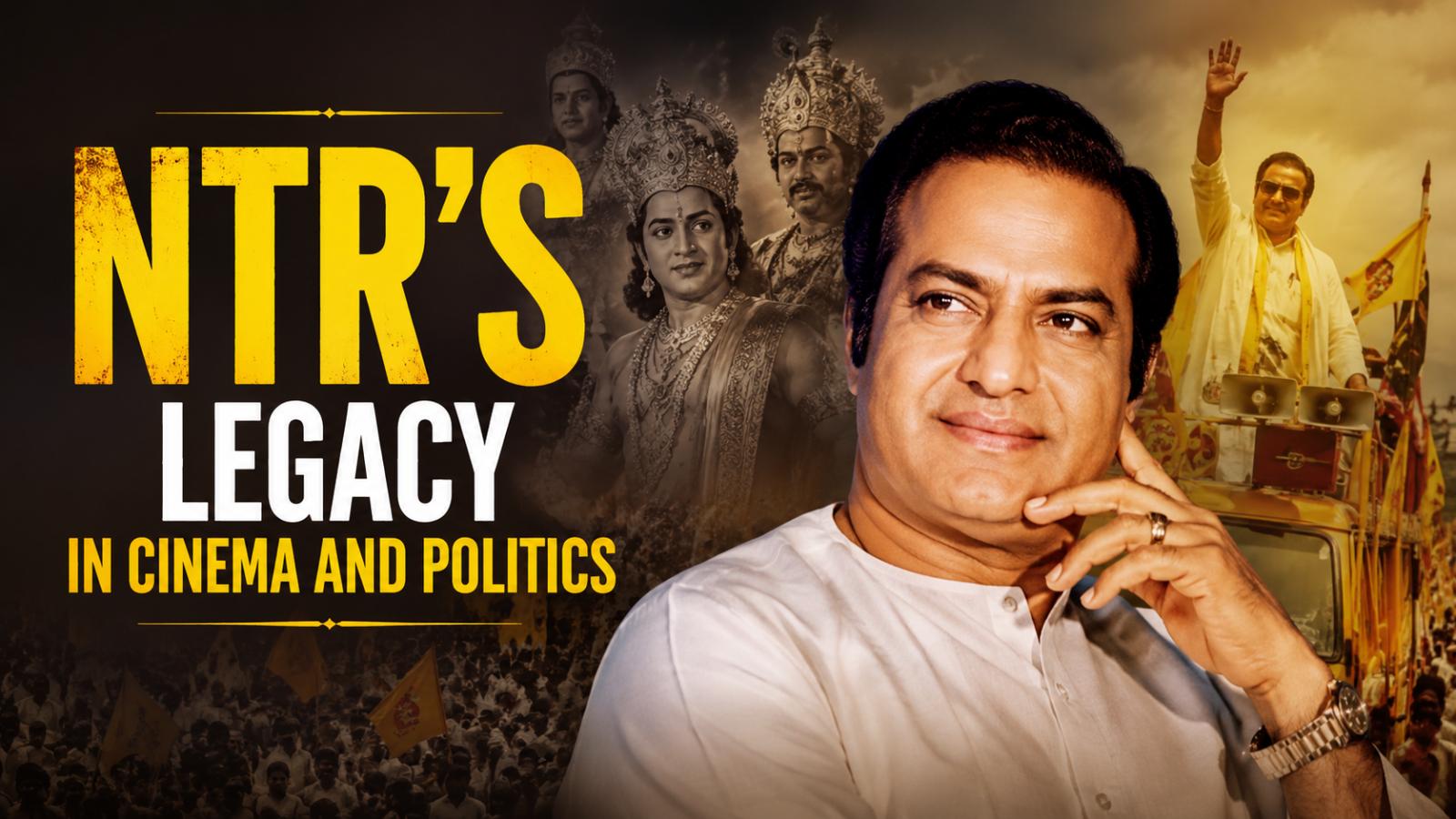 NTR life story from film superstar to Andhra Pradesh political icon