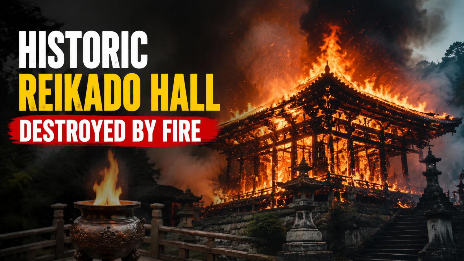 Reikado Hall Fire on Miyajima Island Destroys Historic Temple, Eternal Flame Preserved