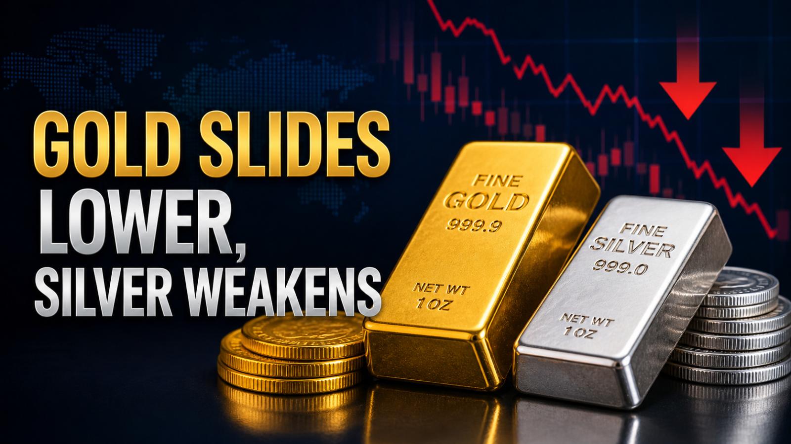Gold Slides Lower, Silver Weakens – Monday, May 4, 2026