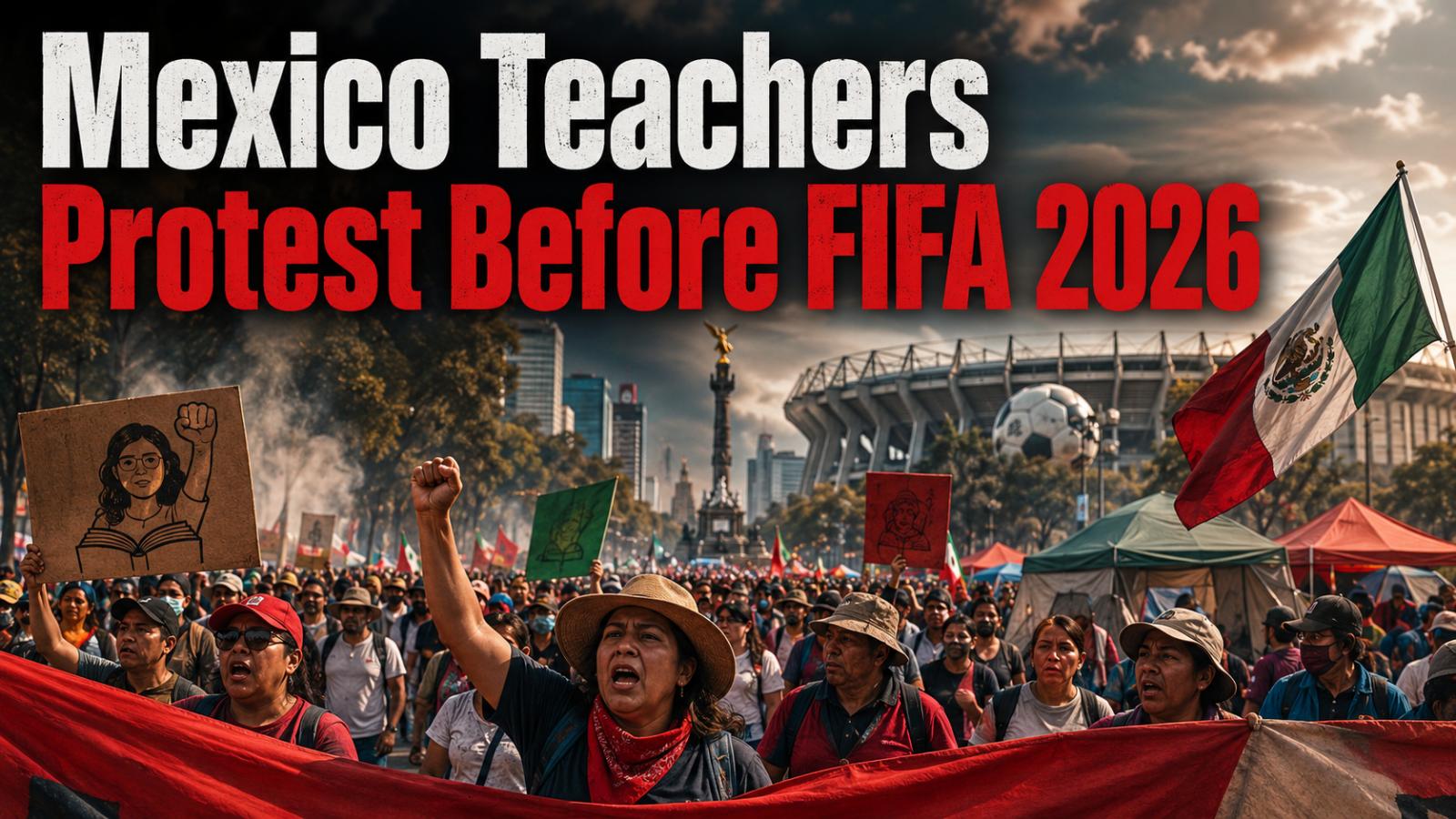 Mexico Teachers Protest Before FIFA 2026 Opener Over Pension Reform and Wages