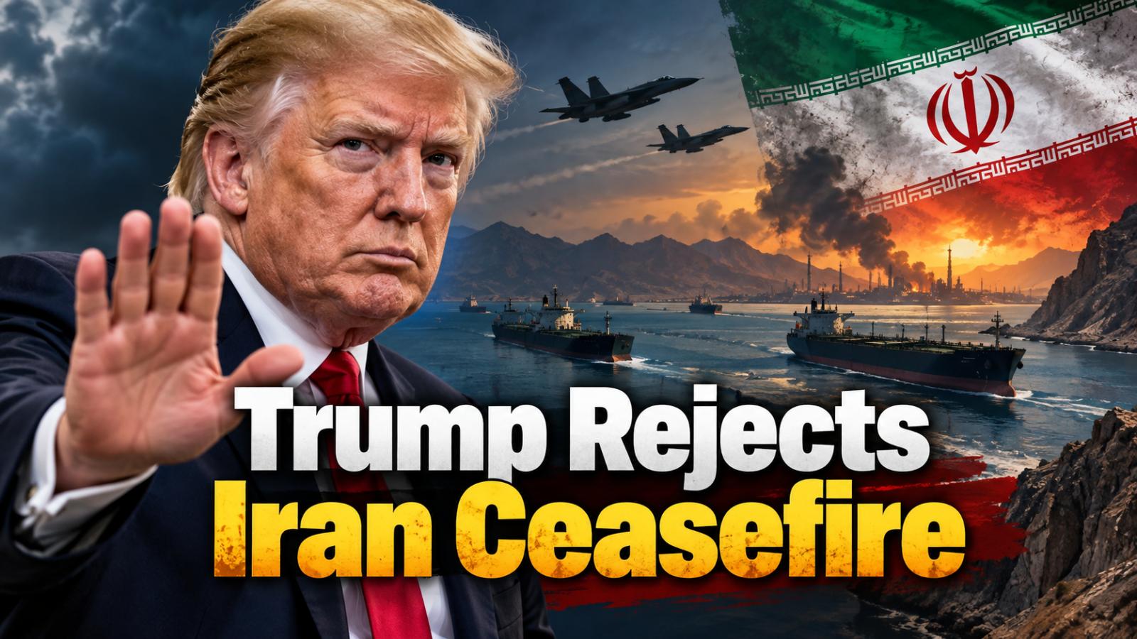 Trump rejects Iran ceasefire as strike threat remains