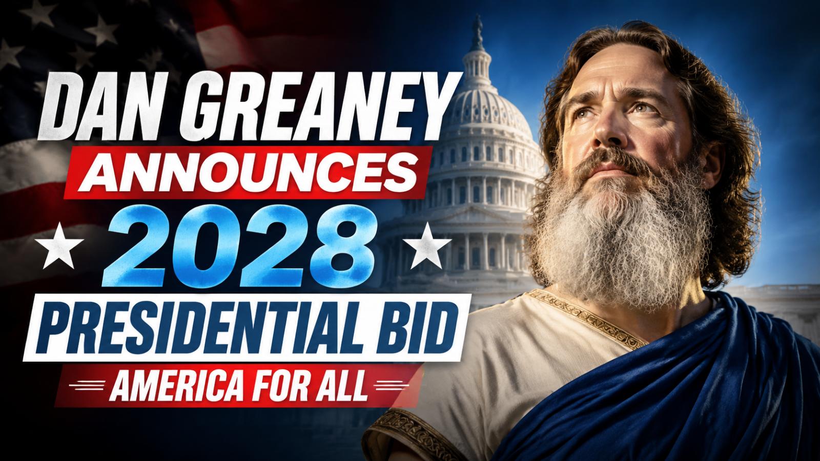 DAN GREANEY LAUNCHES 2028 PROGRESSIVE REPUBLICAN CAMPAIGN