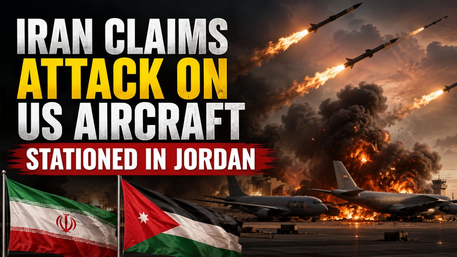 Iran claims attack on US aircraft stationed in Jordan