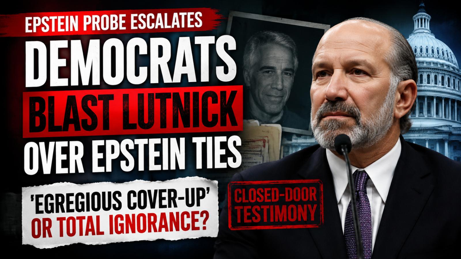 Howard Lutnick under fire for handling of Epstein investigation