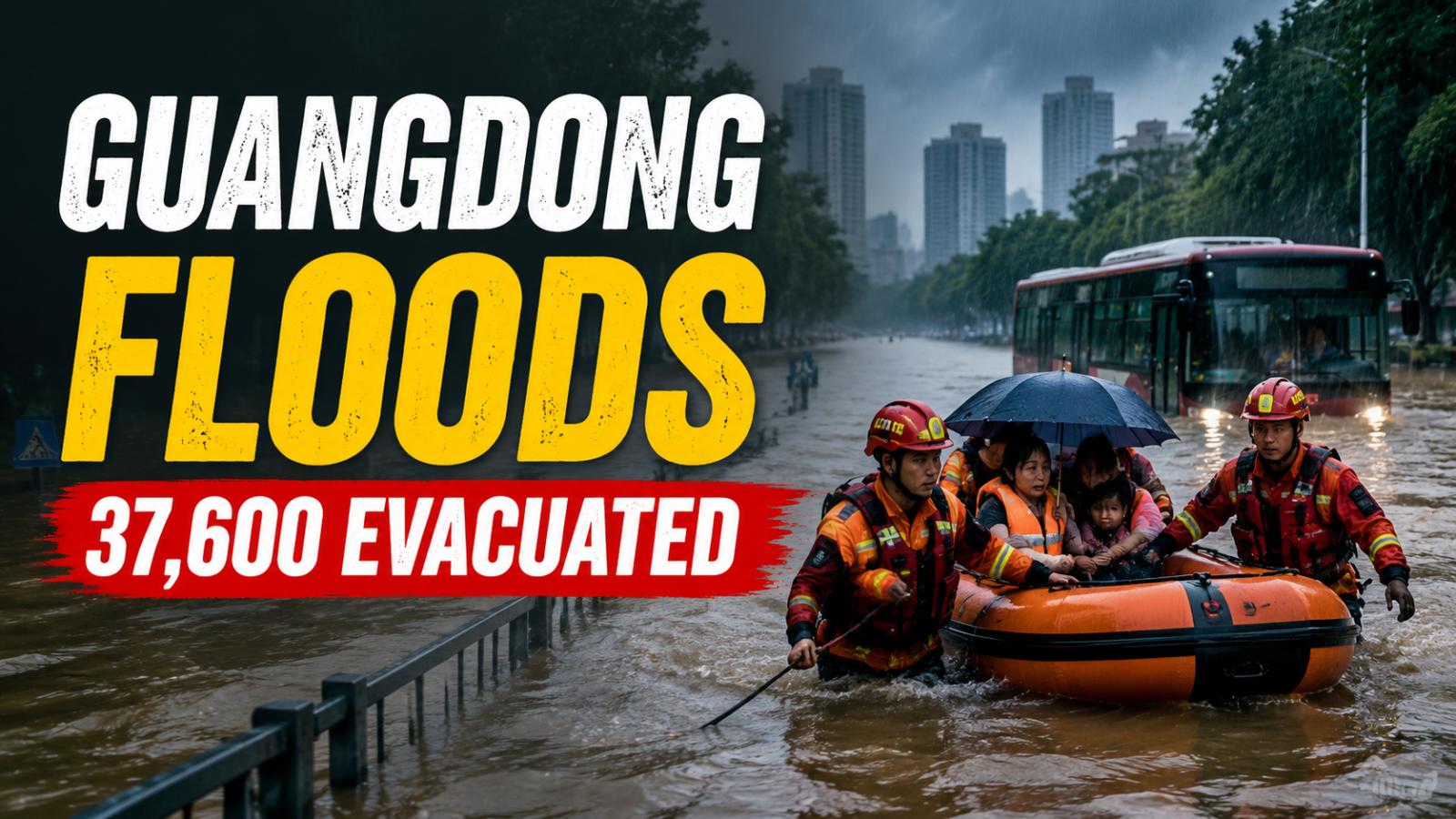Guangdong floods force evacuation of 37,600 residents