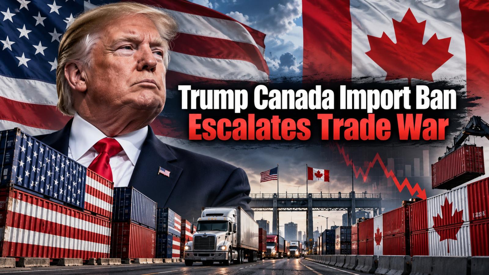 Trump Canada Import Ban Escalates Trade War With Ottawa