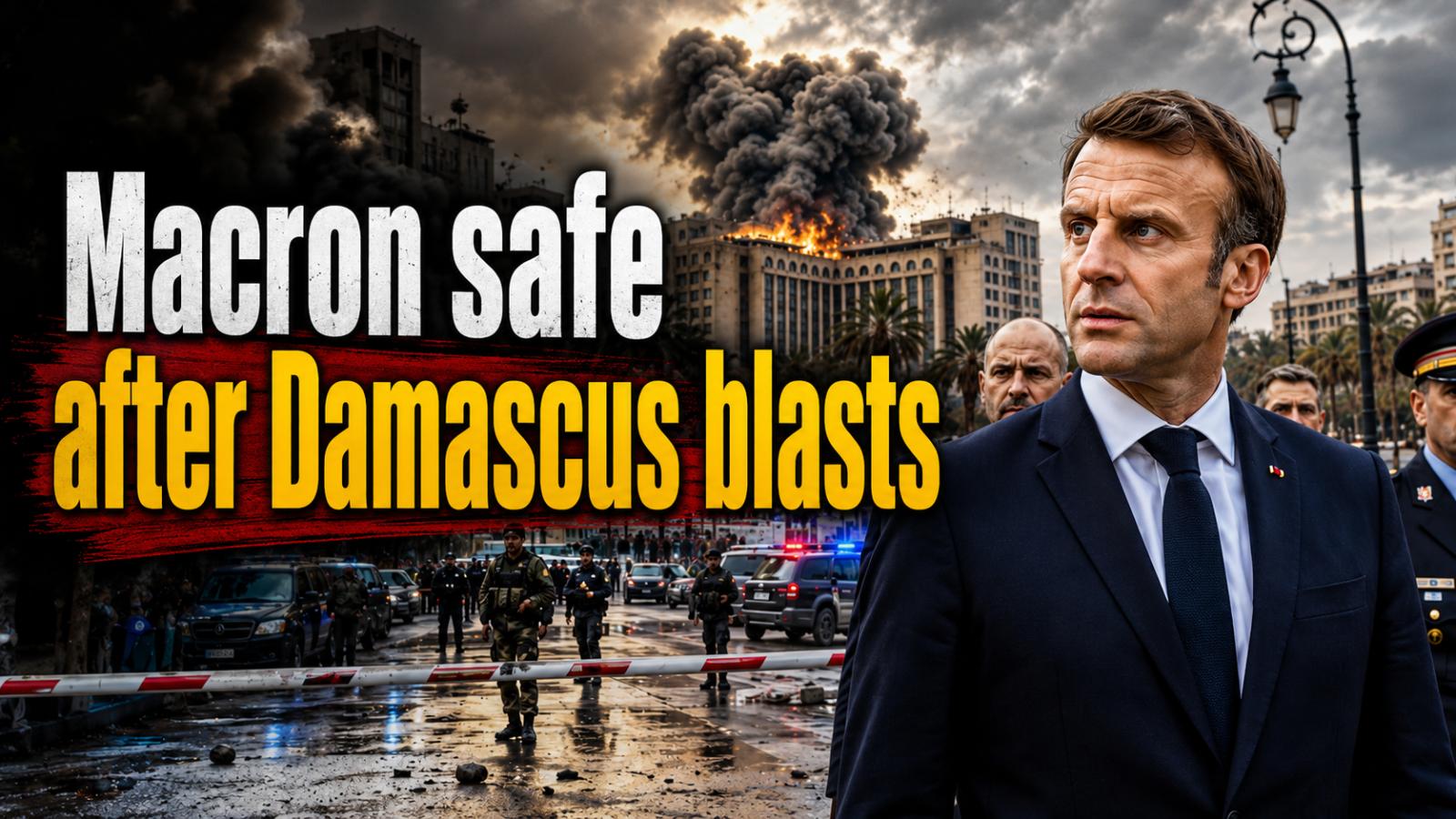 Macron safe after Damascus blasts during Syria visit