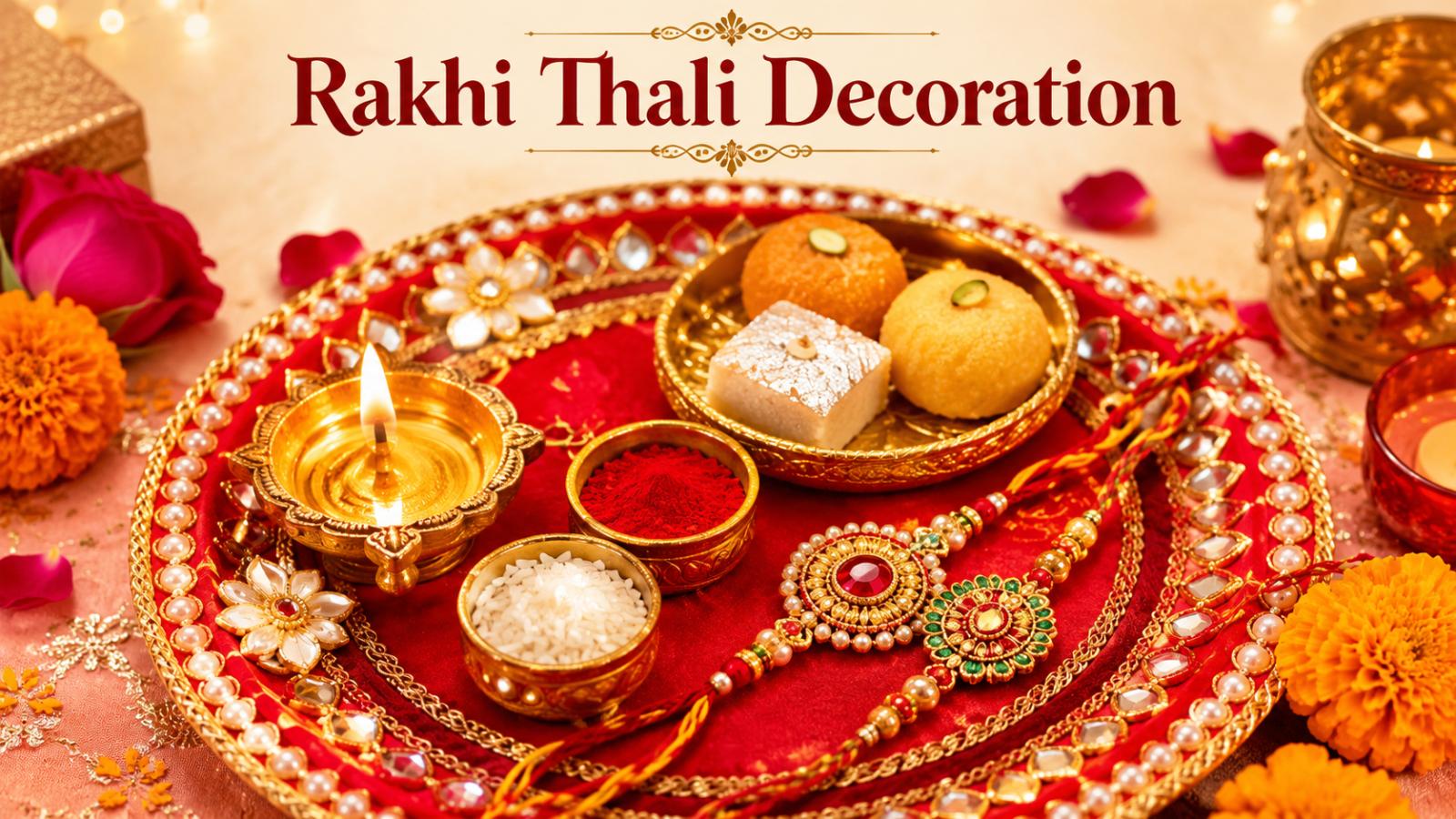 Easy Rakhi Thali Decoration at Home for Raksha Bandhan