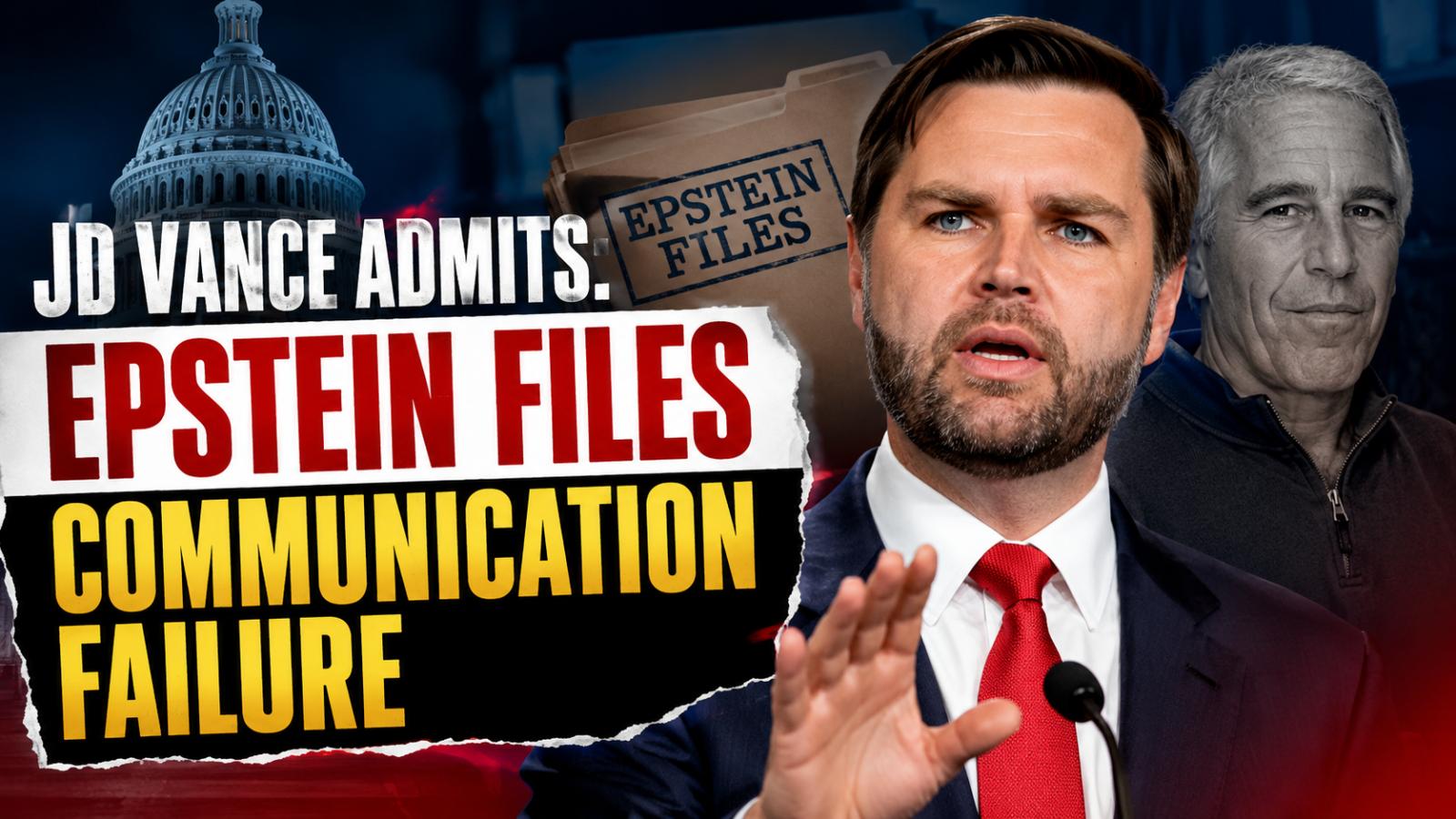 JD Vance Epstein Files Remarks Renew Transparency Debate