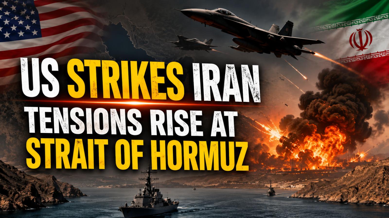 US Strikes on Iran Target Strait of Hormuz Military Sites