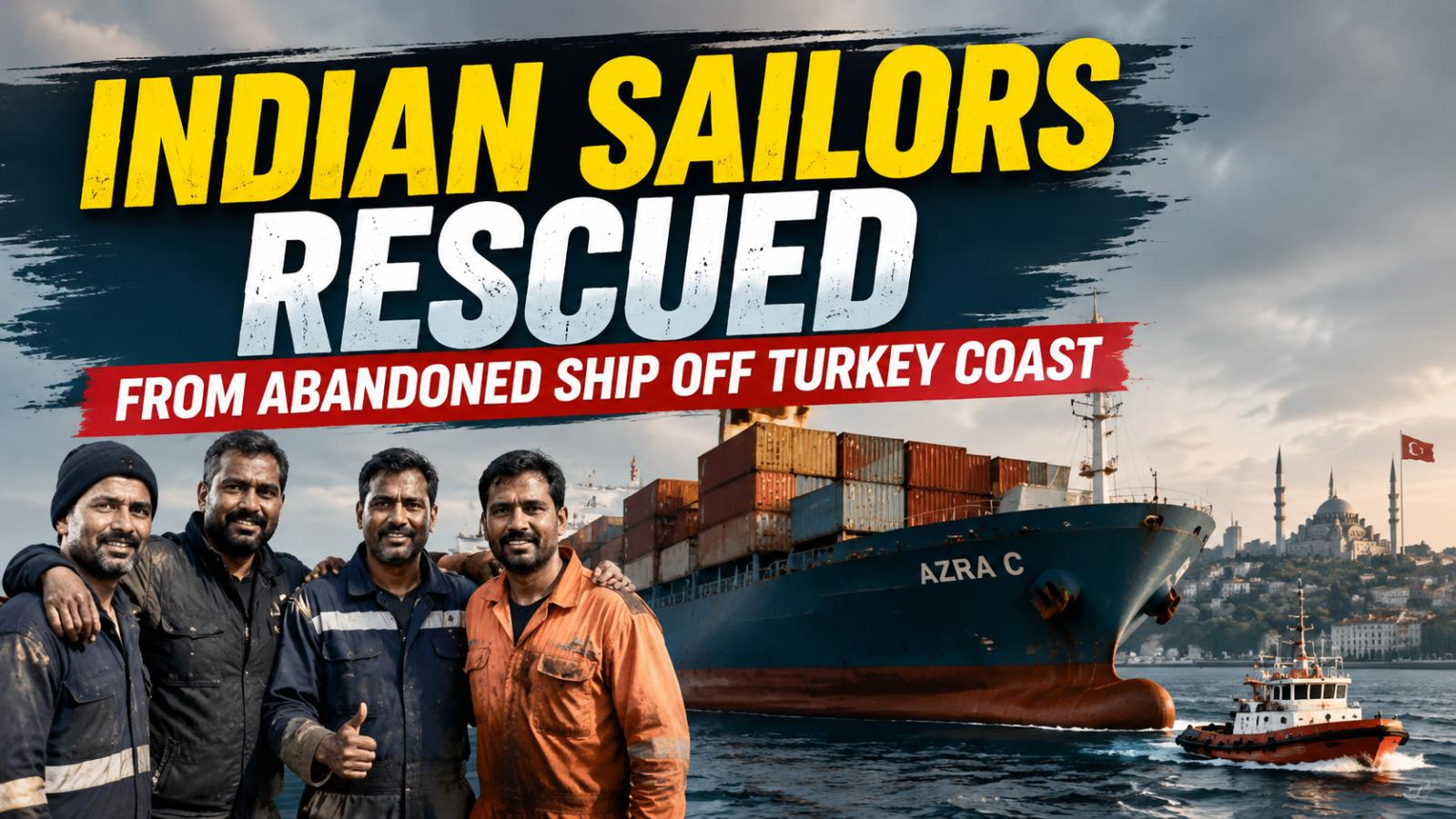 Indian sailors freed from abandoned AZRA C near Turkey’s coast