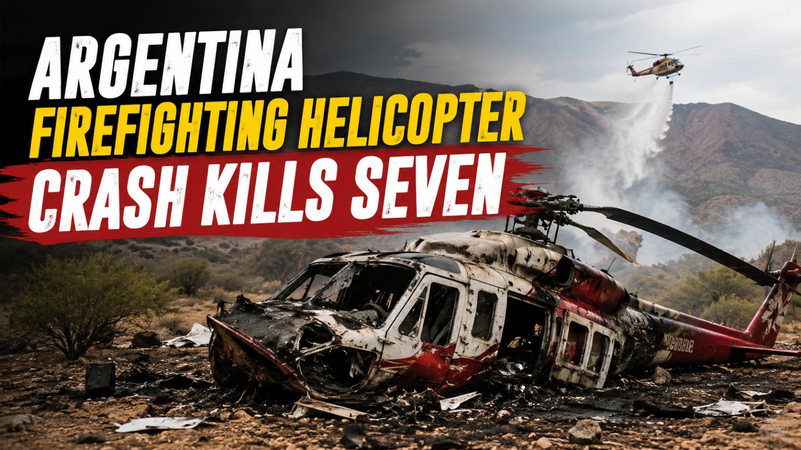 Argentina Firefighting Helicopter Crash Kills Seven in San Juan