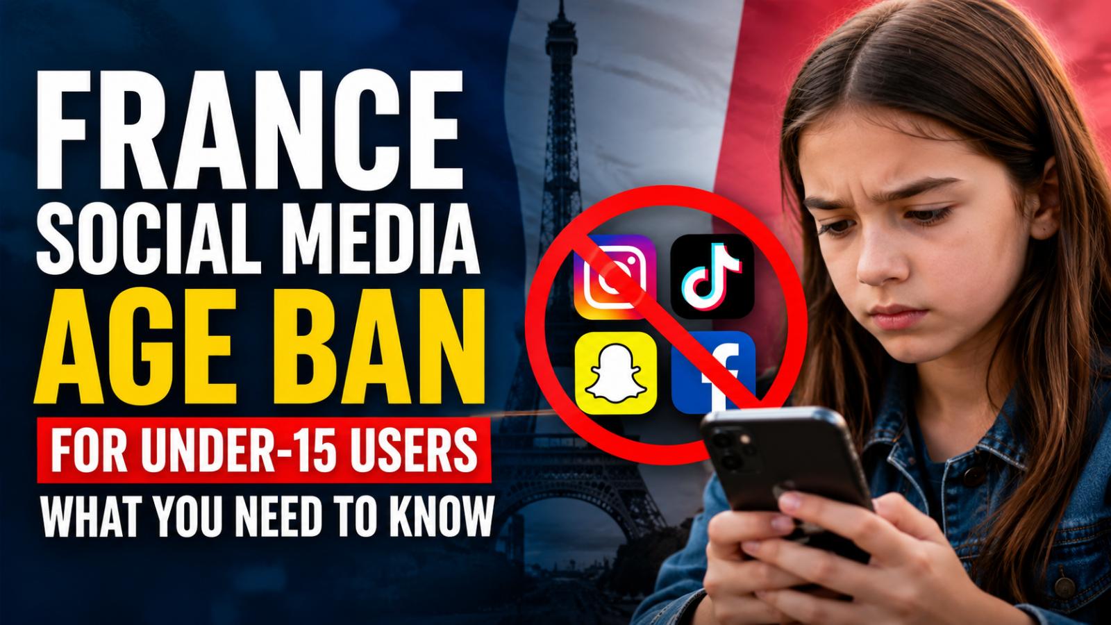 France Social Media Age Ban for Under-15 Users Explained