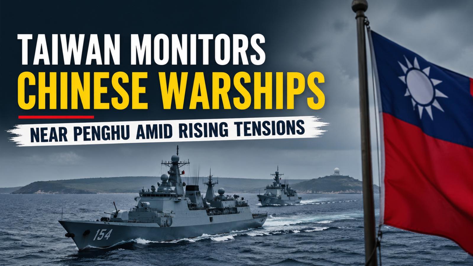Taiwan steps up defence as Chinese warships enter sensitive waters