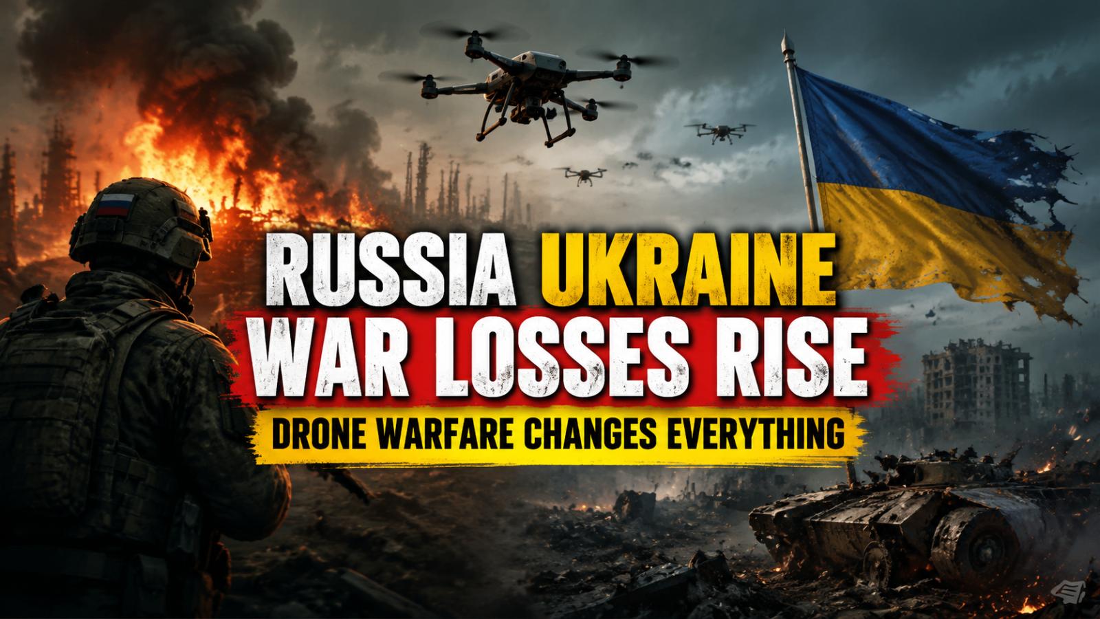 Russia Ukraine war losses rise amid drone escalation