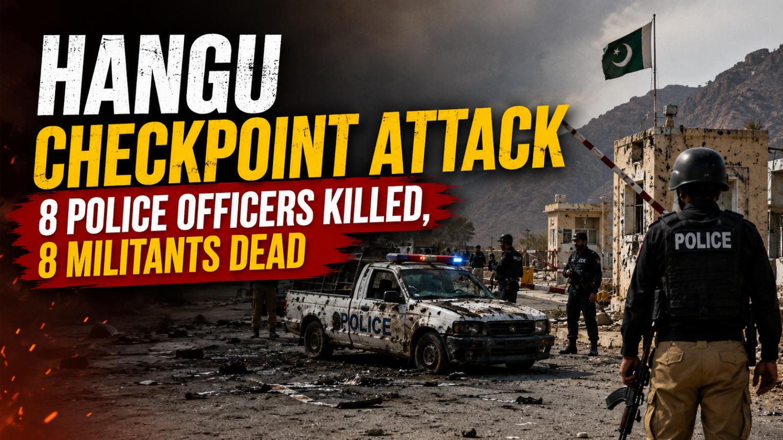 Hangu Police Checkpoint Attack Kills Eight Officers