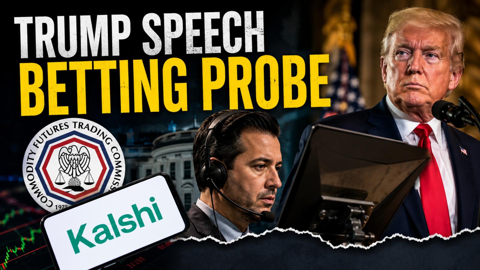 Trump Speech Betting Probe Targets Teleprompter Operator
