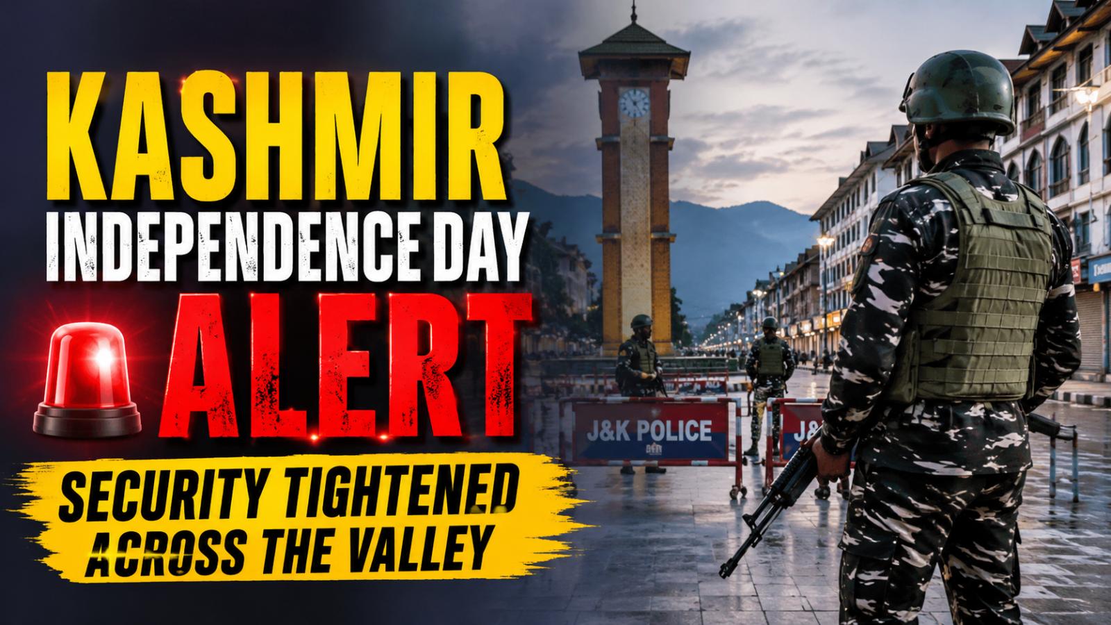 Kashmir Independence Day Alert as Security Checks Intensify