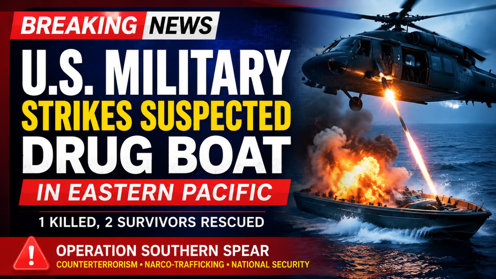 US Military Targets Suspected Drug Vessel in Eastern Pacific