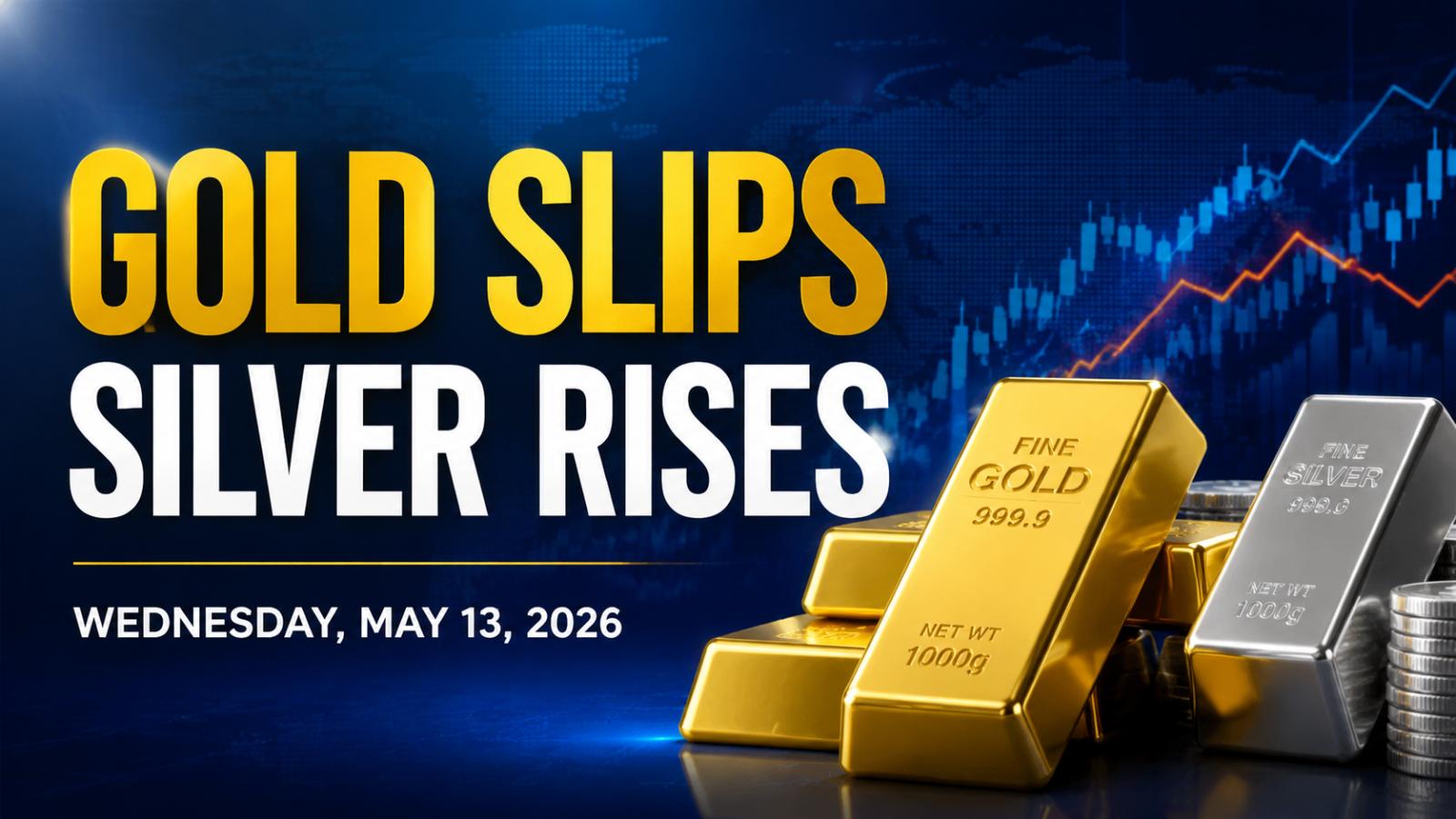 Gold Price Declines – Wednesday, May 13, 2026
