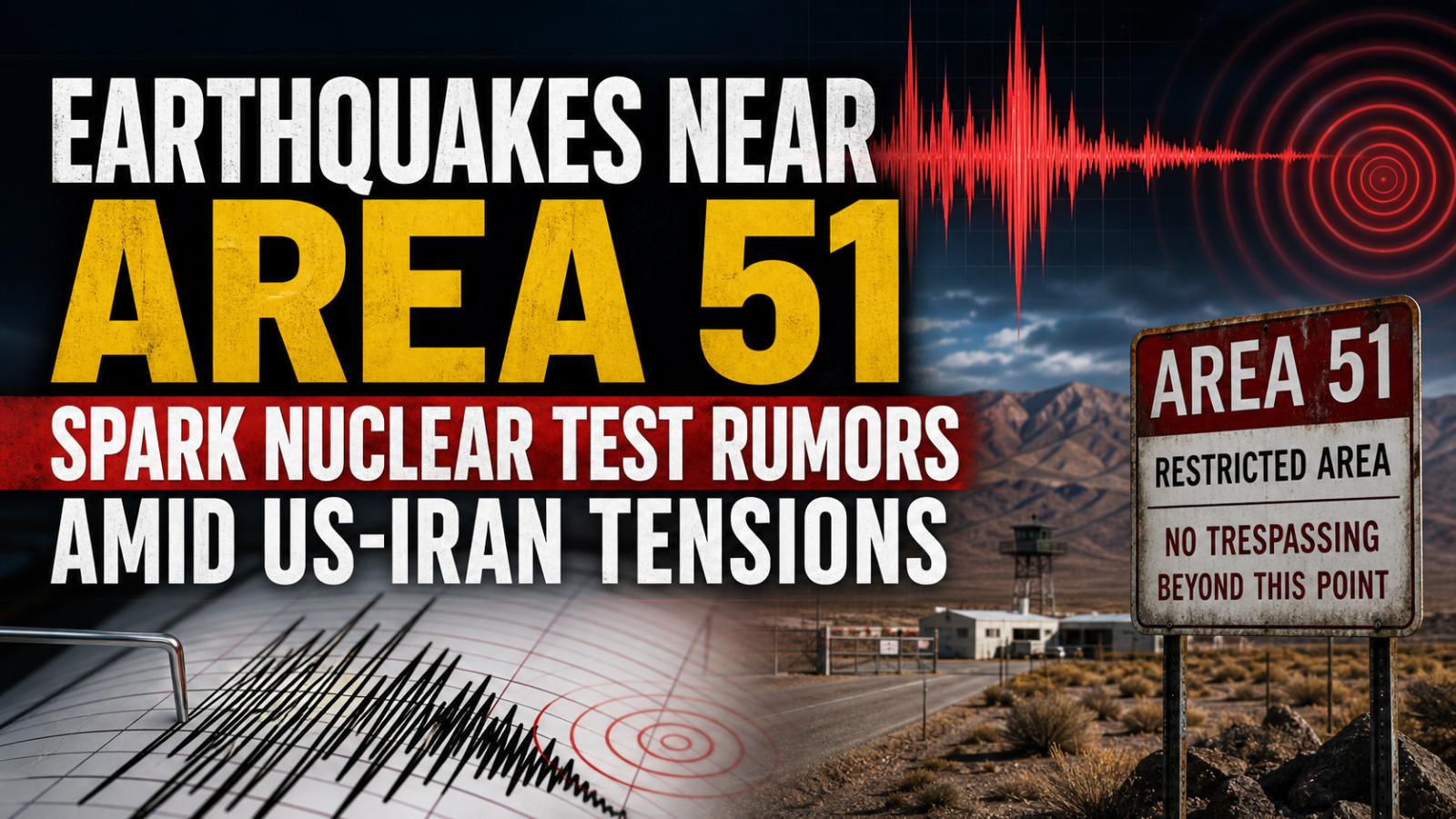 Earthquakes near Area 51 spark nuclear test rumors amid US-Iran tensions