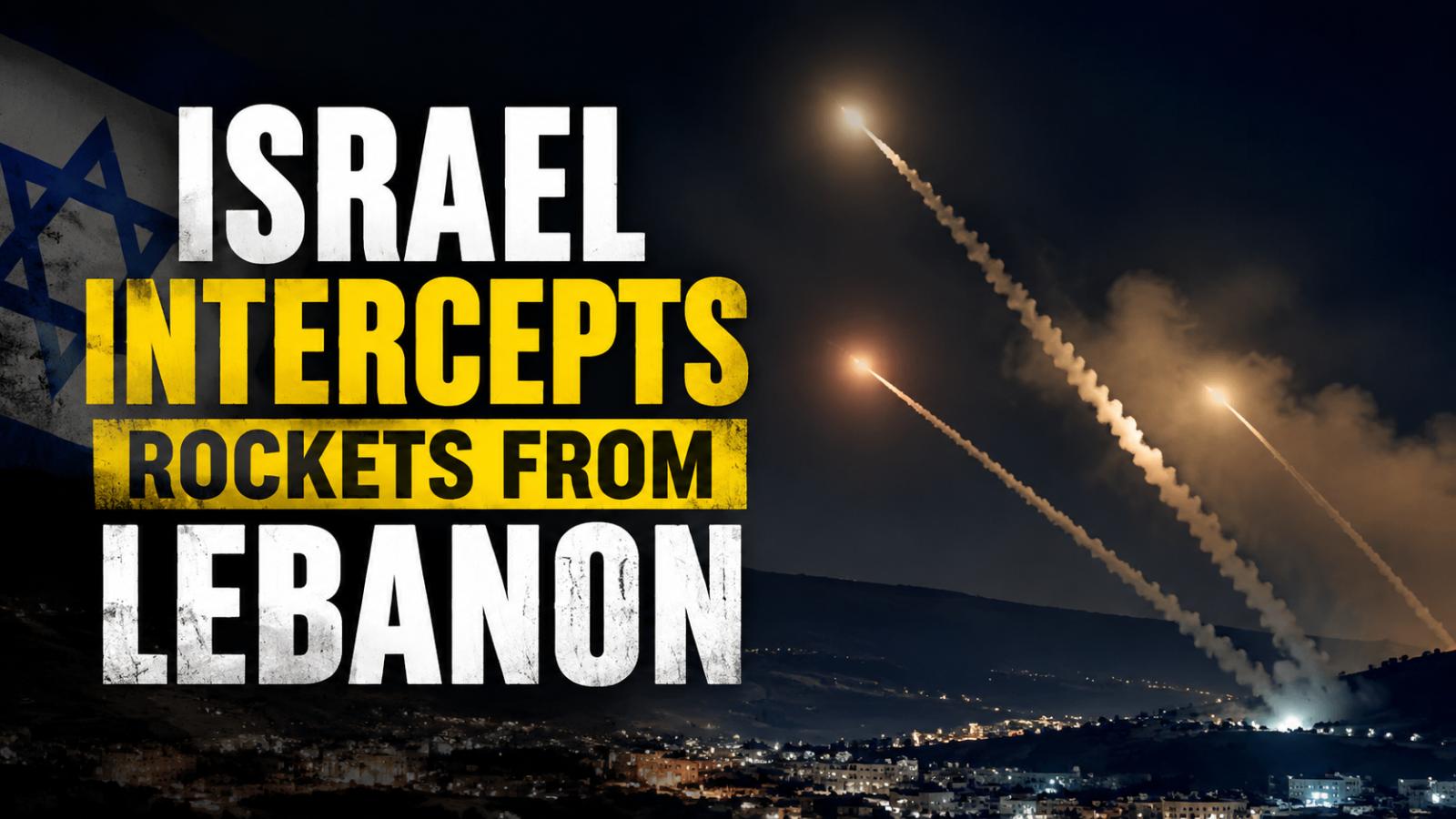 Israel Intercepts Rockets from Lebanon as Tensions Rise on Northern Border