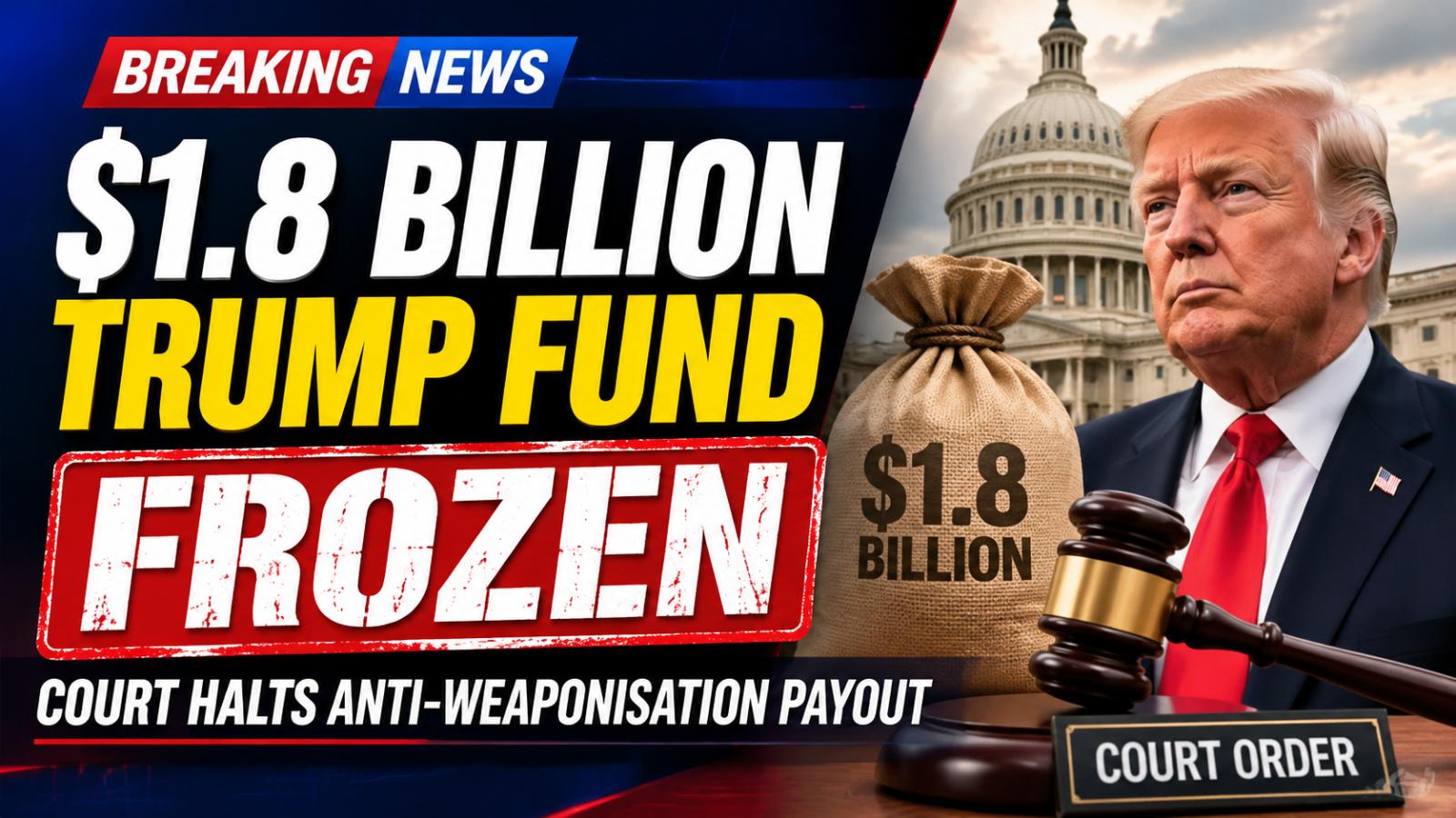 Trump administration halts $1.8B anti-weaponisation compensation fund