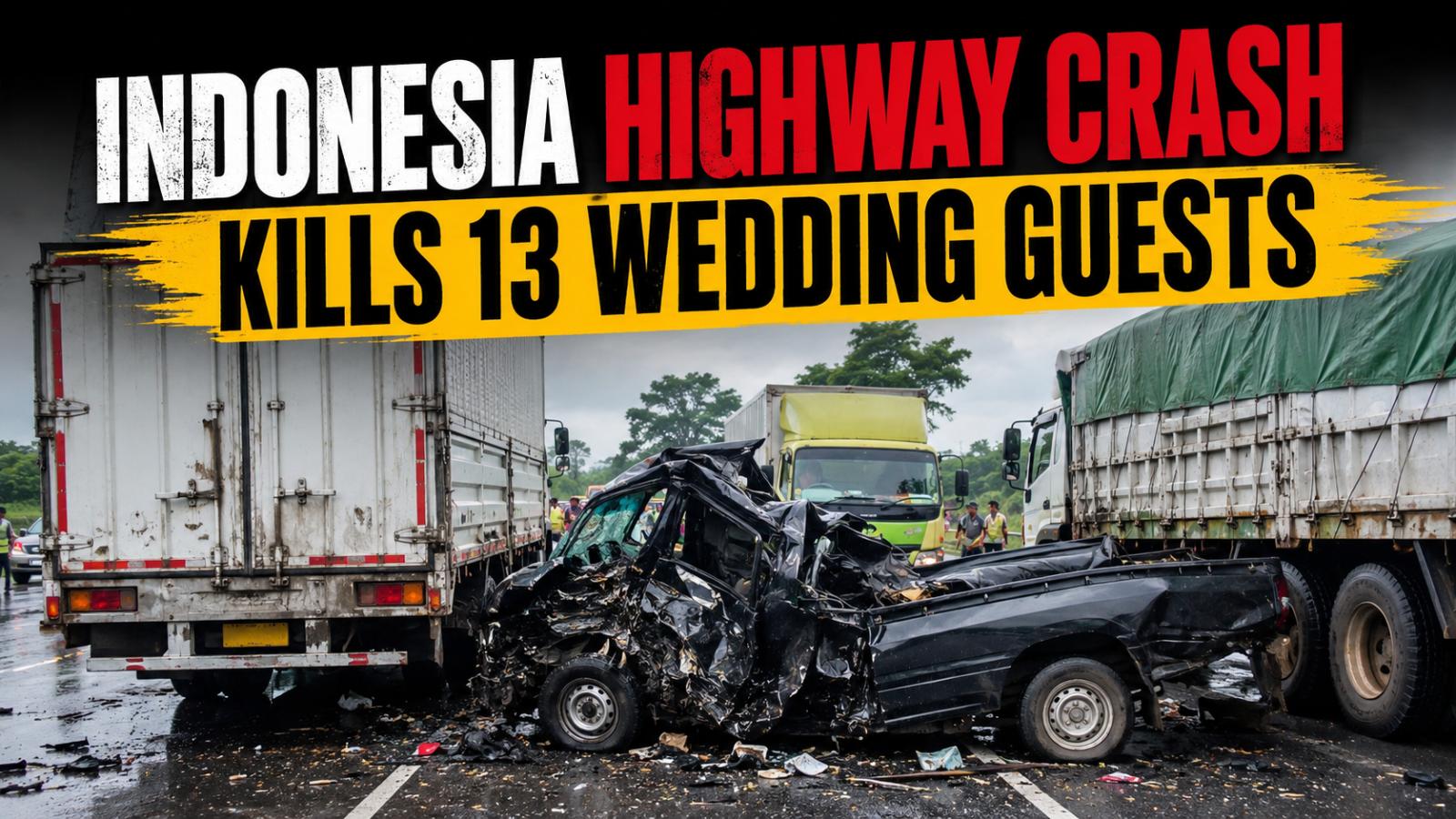 Indonesia Highway Crash Kills 13 Wedding Guests