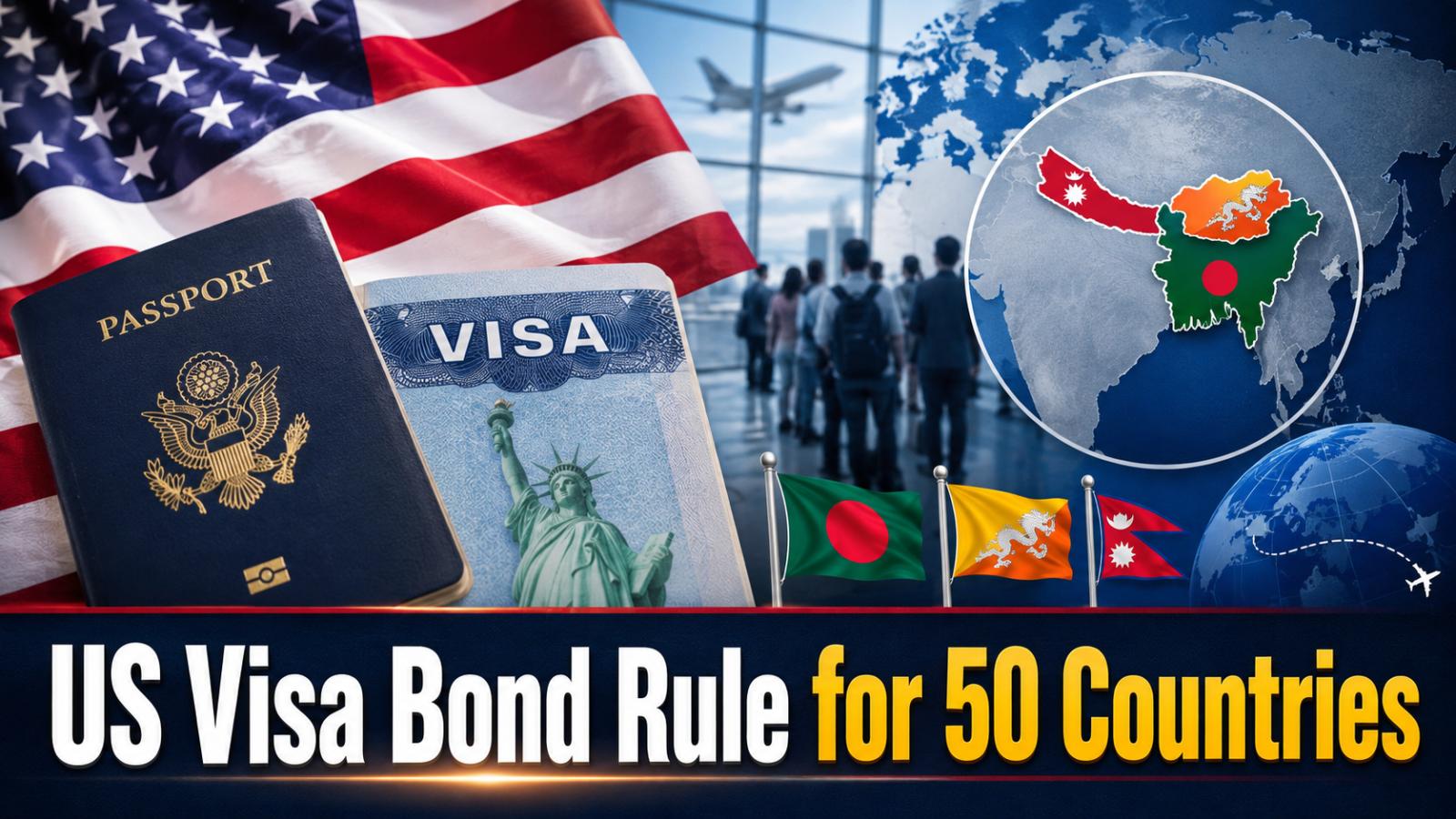 US Visitor Visa Bond Program Rules for Bangladesh, Nepal, Bhutan