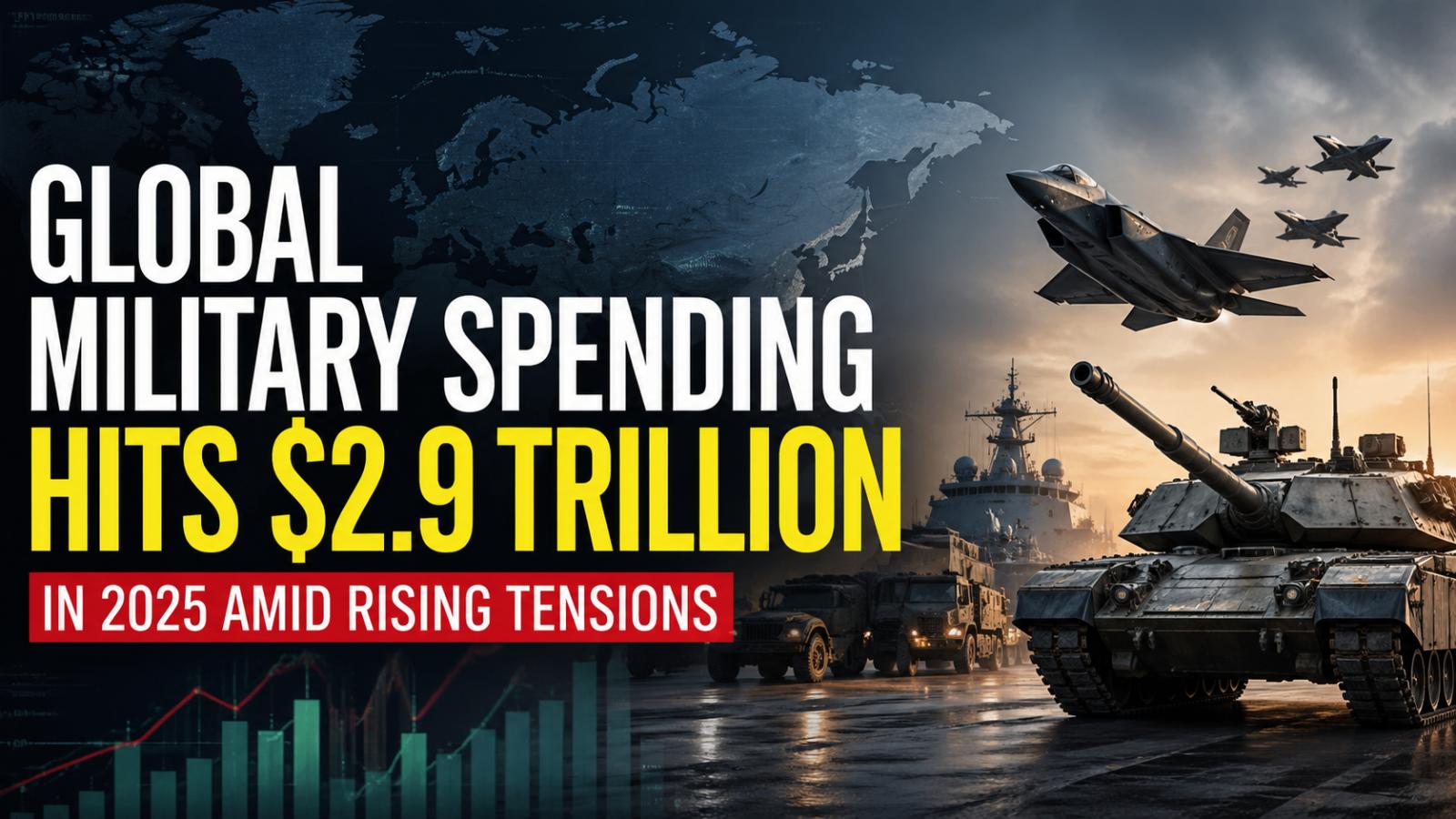 Global military spending hits $2.9 trillion in 2025 amid rising tensions