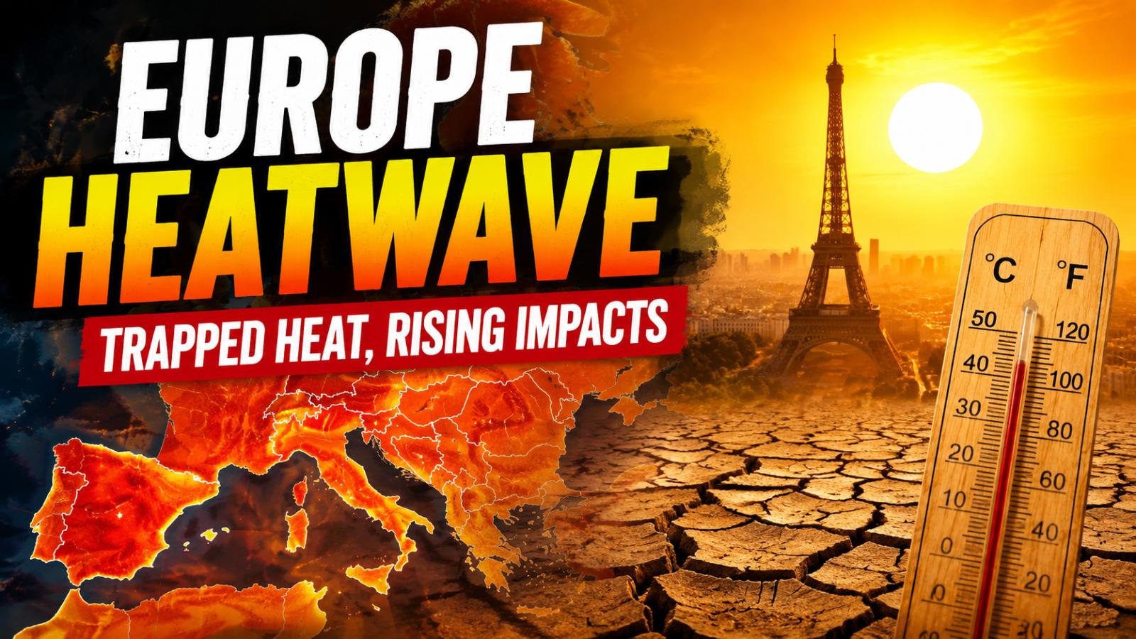 Europe heatwave intensifies as blocking system traps hot air