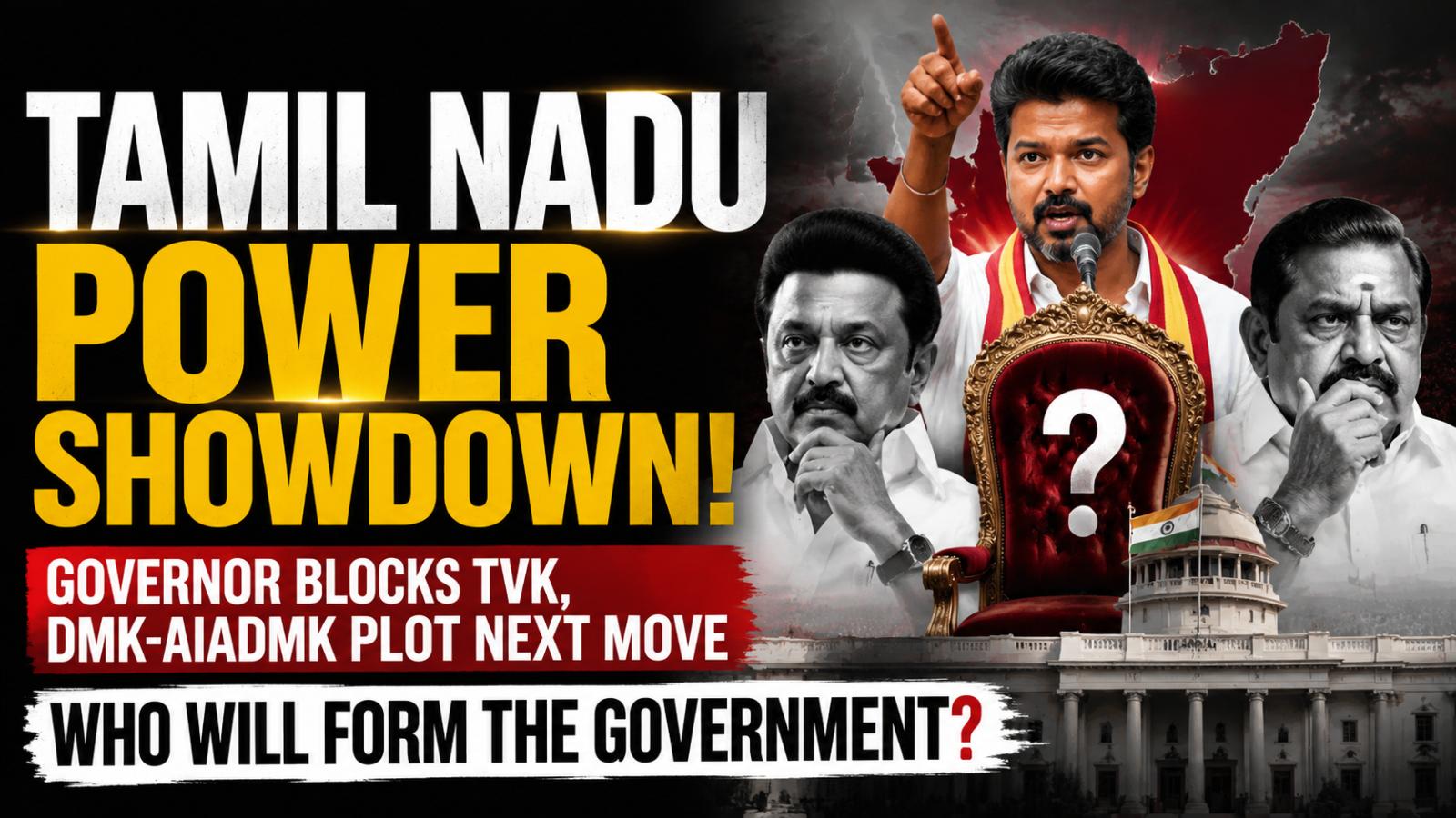 Tamil Nadu faces constitutional crisis after Governor denies Vijay's TVK government claim