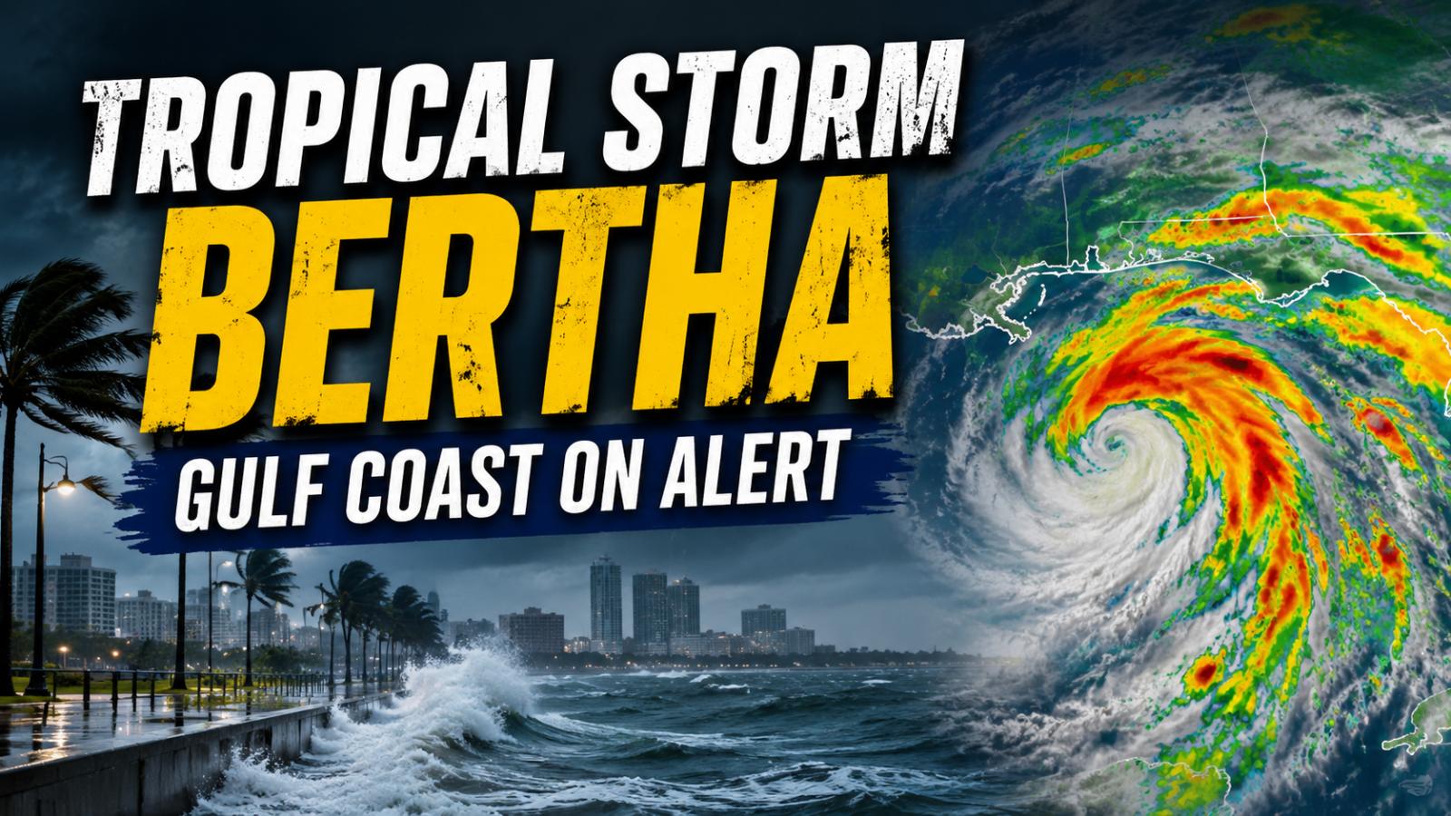 Tropical Storm Bertha Gulf Coast Forecast and Warning