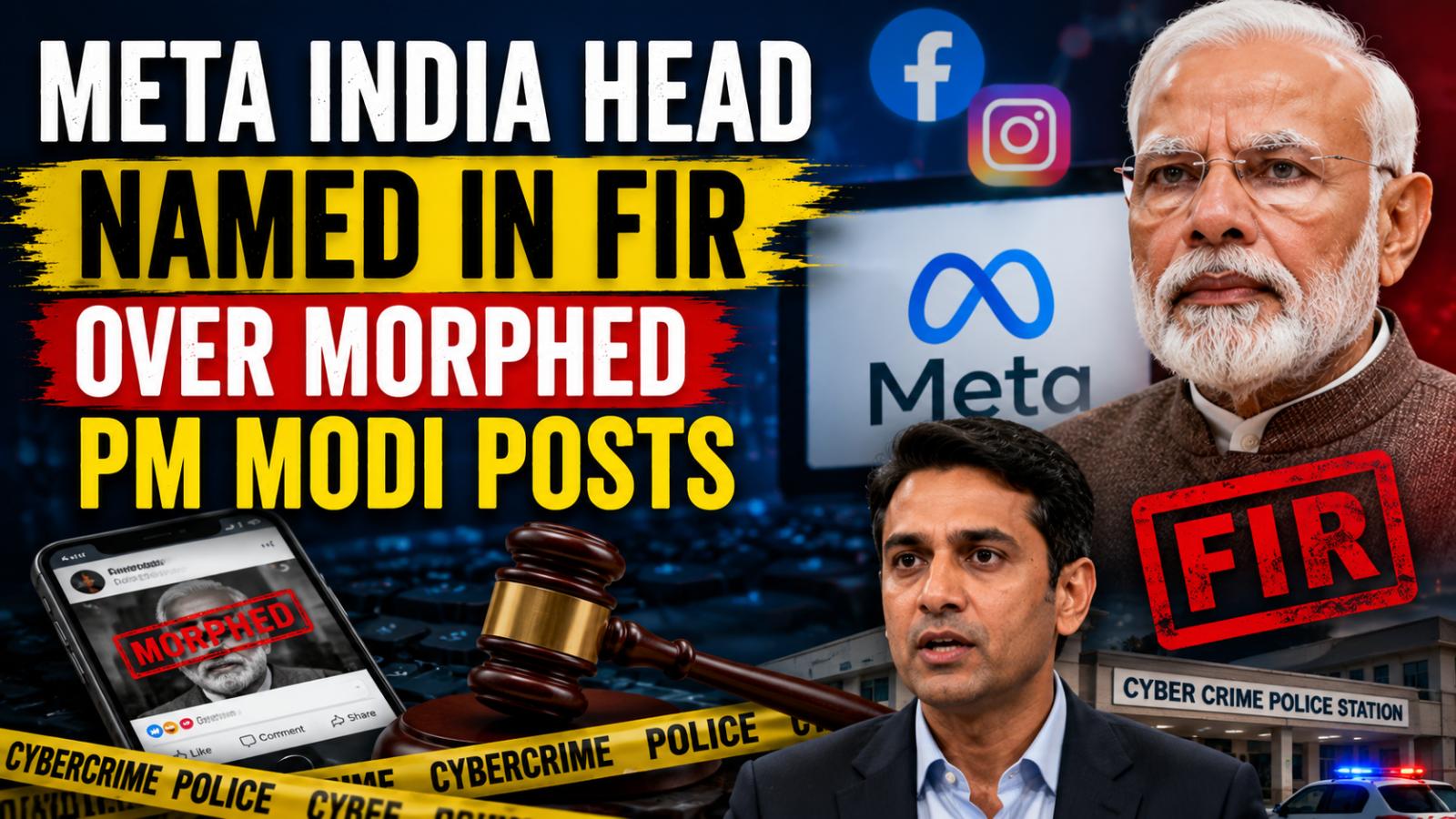 Meta India Head Booked Over Morphed PM Modi Posts