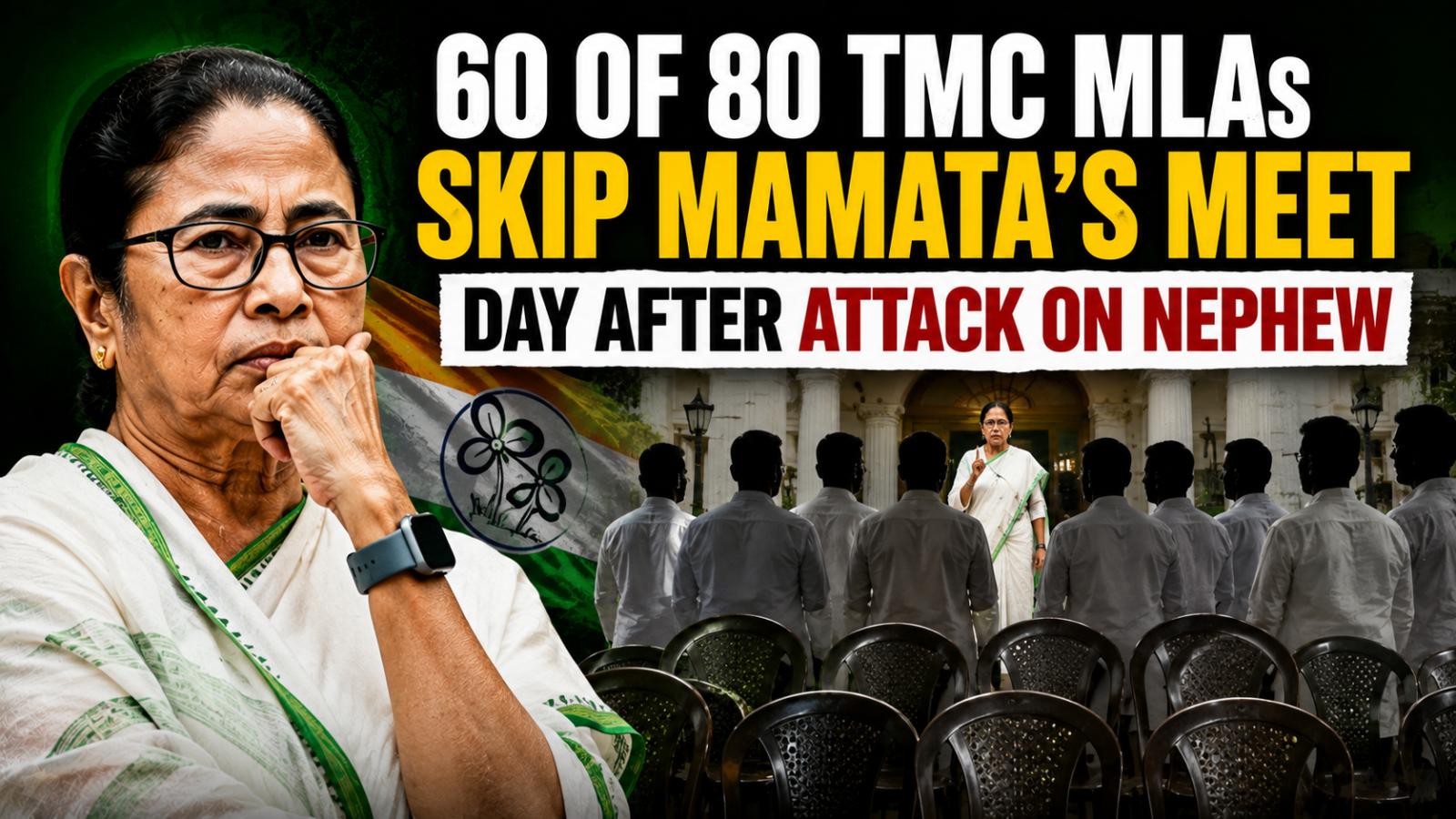 TMC meet cancelled as 60 MLAs skip Mamata Banerjee call