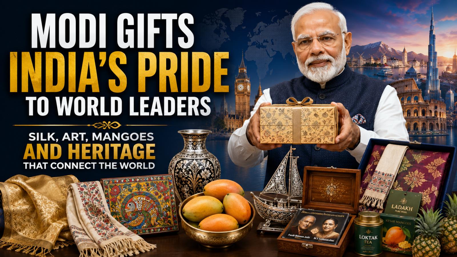 PM Narendra Modi Gifts Indian Heritage To World Leaders On Five-Nation Tour