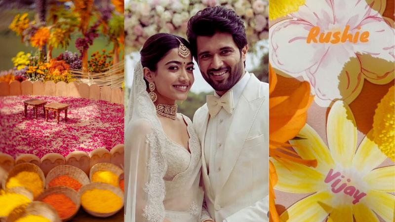 Rashmika Mandanna and Vijay Deverakonda’s Haldi Ceremony Stunning Decor and Heartfelt Moments