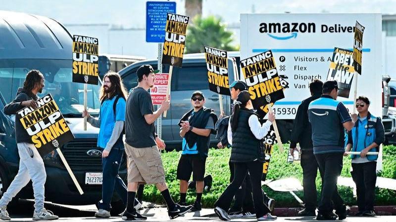 Amazon Workers Strike Over Pay and Conditions Ahead of Christmas