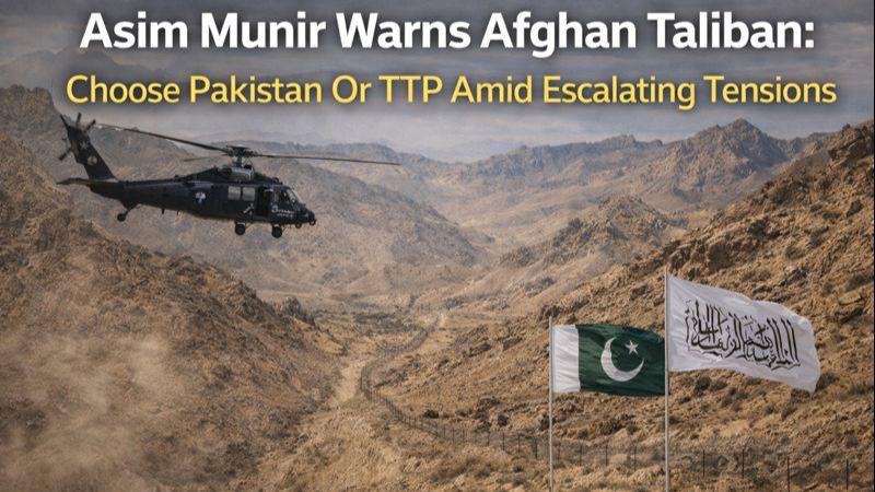 Asim Munir Warns Afghan Taliban Choose Pakistan Or TTP Amid Escalating Tensions