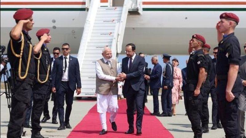 PM Modi Begins Cyprus Visit on Key Three-Nation Tour