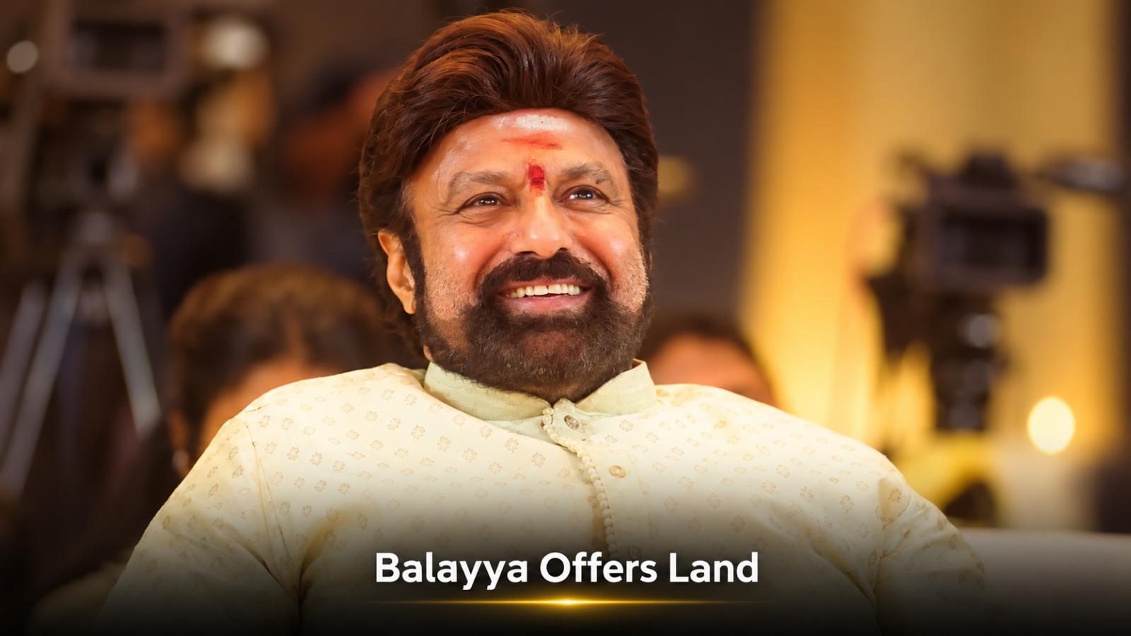 Balakrishna Offers Jubilee Hills Land for KBR Park Road Project