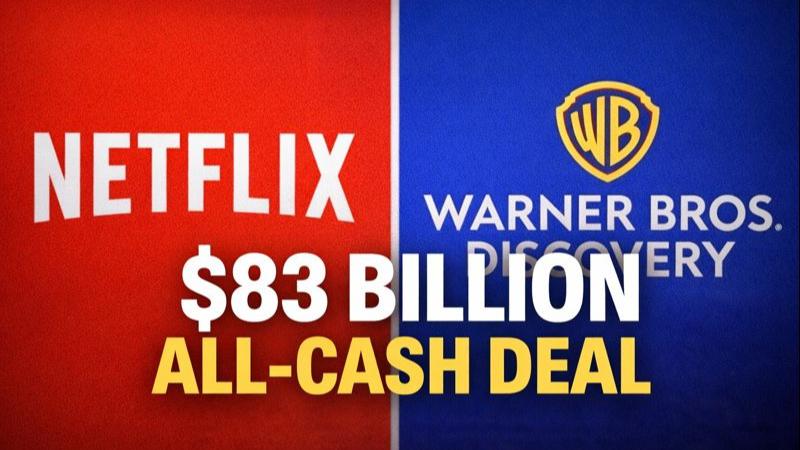 Netflix converts $83 billion Warner Bros deal into all cash acquisition