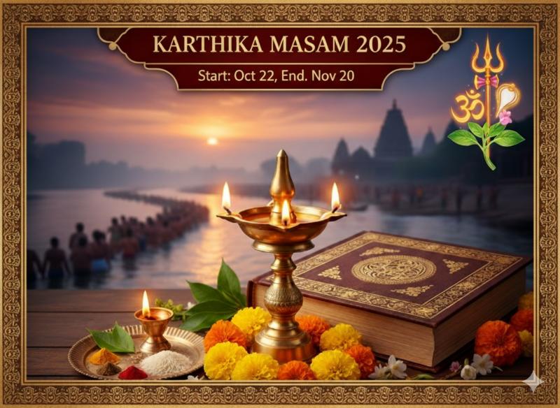 Karthika Masam 2025 Dates, Special Days, Timings, Rituals and Significance