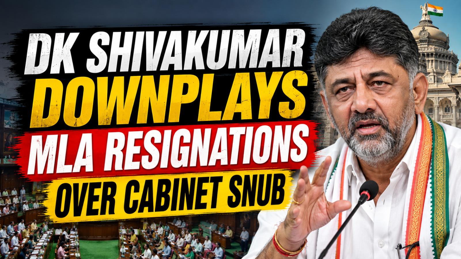 DK Shivakumar Downplays MLA Resignations Over Cabinet Snub