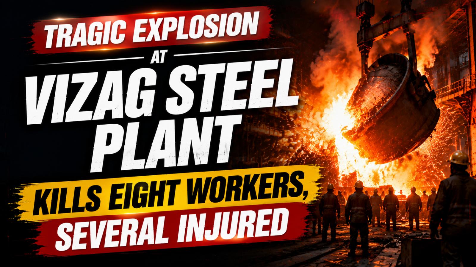 Tragic Explosion at Vizag Steel Plant Kills Eight Workers, Several Injured